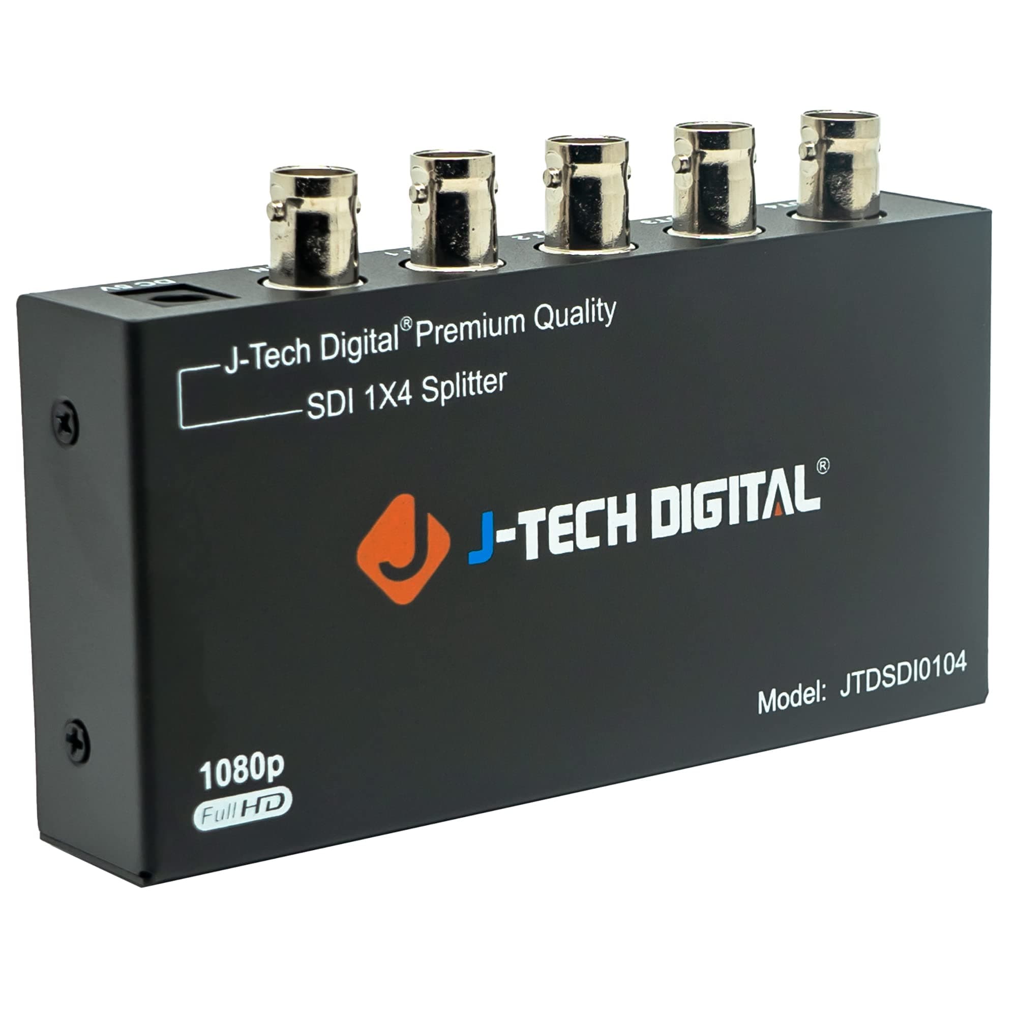 J-Tech Digital J-Tech Digital Premium Quality SDI Splitter 1x4 Supports SD-SDI, HD-SDI, 3G-SDI up to 1320 Ft (1 Input and 4 outputs)