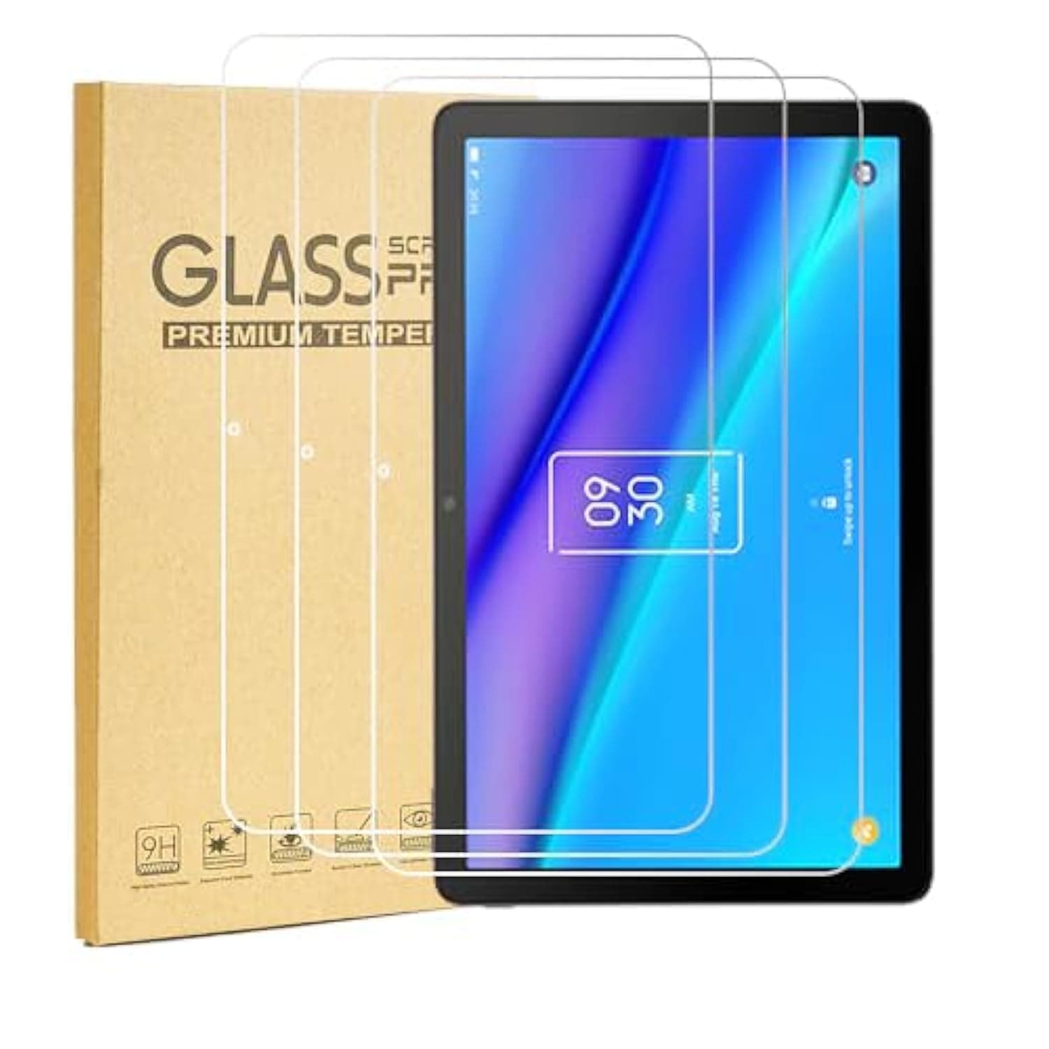 [3-Pack Screen Protector for TCL TAB 10 5G/TCL Tab 10s 10.1 Inch, Tempered Glass Film, Ultra Clear, Scratch Resistance,Bubble Free,Protective Film,HD Clear