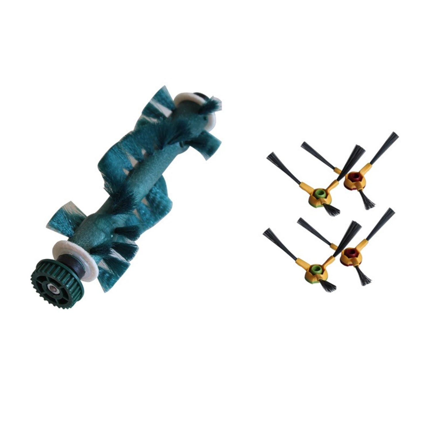 REYEE 4*side brush +1*Main Agitator Brush Replacement for Ecovacs Deebot Deeboo D73 D76 D77 Robot Vacuum Cleaner Parts