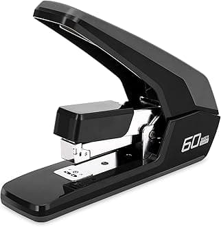 M MAKETHEONE Heavy Duty Staplers Office, Effortless Ergonomic Design Stapler, 60 Sheet Capacity(Deli0465)
