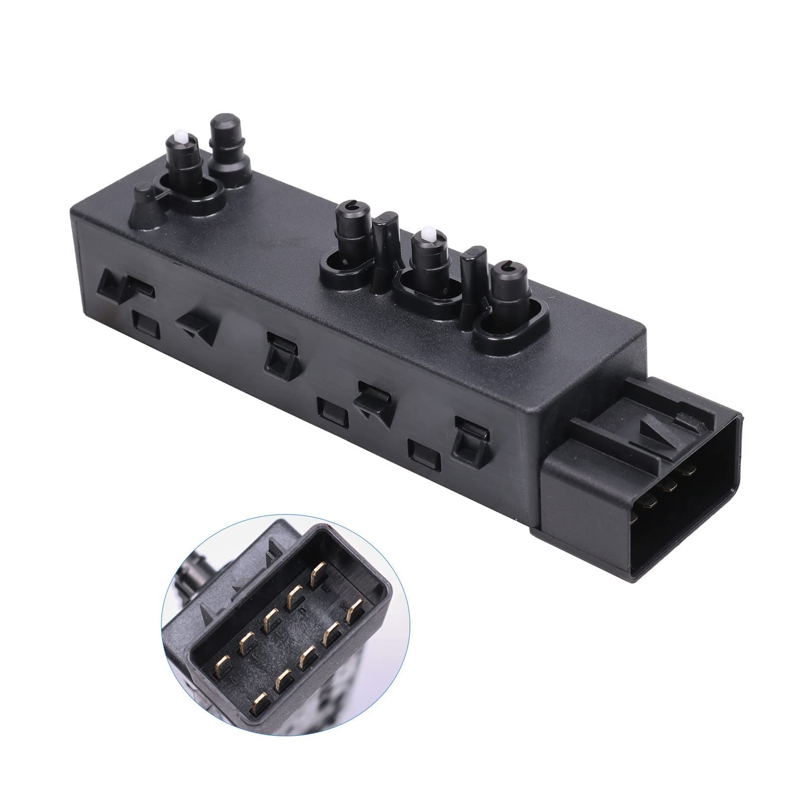 BUSIDN Front Left Driver Side 8 Way Power Seat Switch Adjuster Recline Recliner Switch Replacement for Cadillac Chevrolet GMC Buick Replaces Part Number 25974714 12451497 15295258 96477909