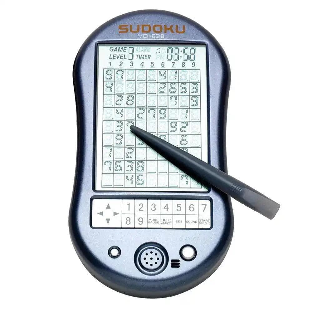 Bits and Pieces - Deluxe Sudoku Handheld Game - Electronic Pocket Size Sudoku Game, LED Screen, Great Gift - Measures 2-3/4" x 4-3/4" x 3/4" Deep