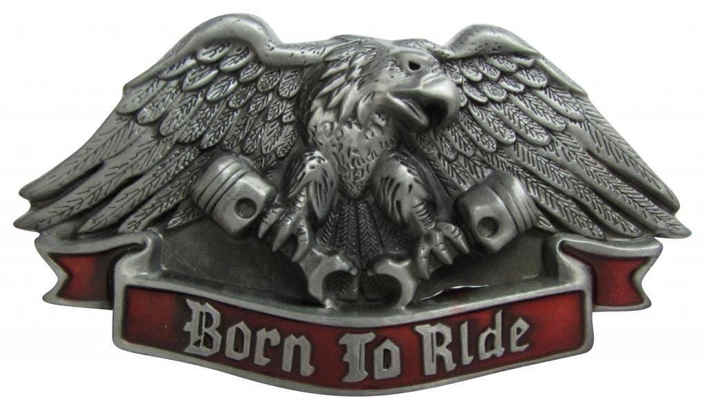 Born To Ride Eagle Belt Buckle