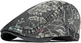 Newsboy Hats Adjustable Ivy Flat Cap Gatsby Cabbie Driving Beret for Men Women