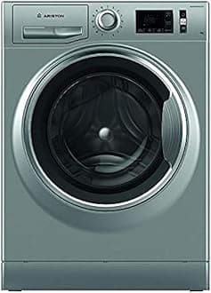 Ariston 9KG Front Load Washing Machine, 1400 RPM, 16 Programs, Fully Automatic Washer with Inverter Motor, Digital LED Display, Child Lock & Delay Start, Made In Poland, Silver, NLM11946SCAGCC