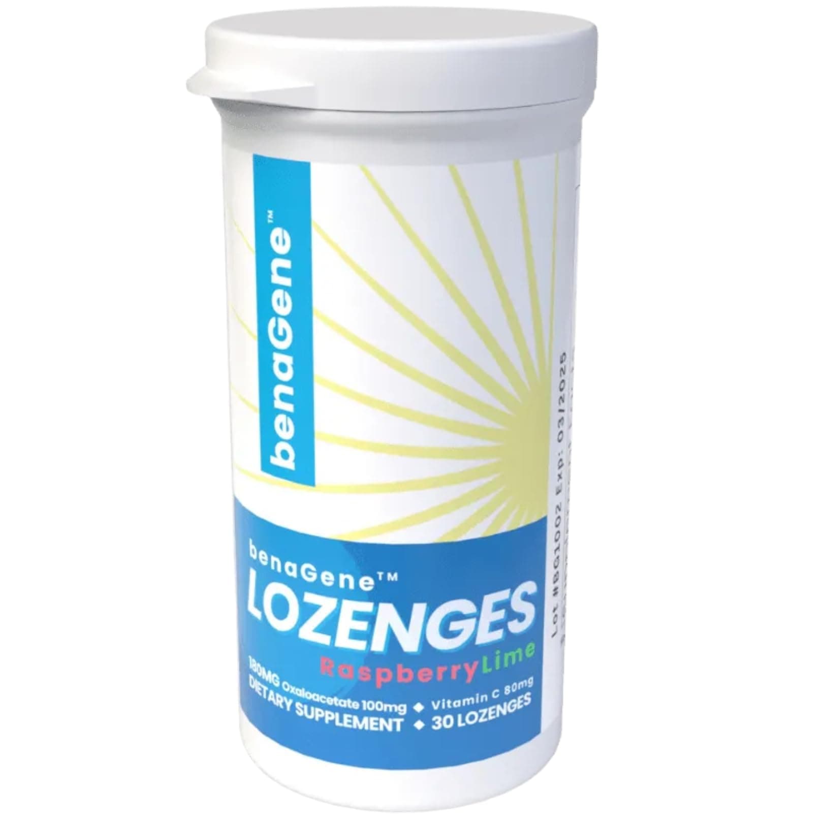 Lozenges Raspberry Lime - Quick Absorbing Thermally Stabilized Oxaloacetate