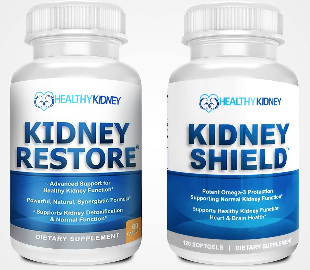 & Kidney Shield 2-Pack Bundle for Kidney Cleanse, Support Kidney Function, Renal Health and More