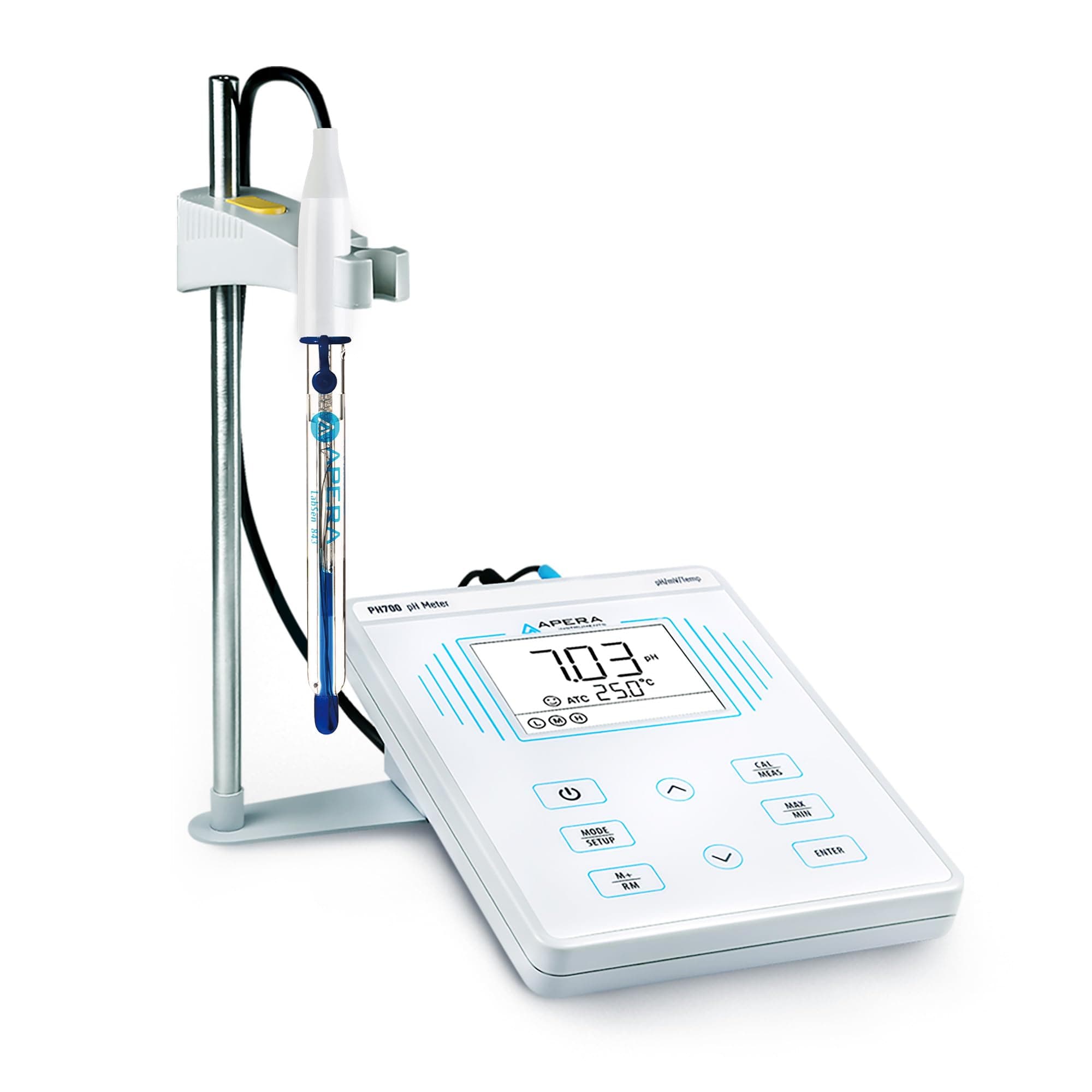 PH700-SA Benchtop Lab pH Meter for Strong Alkaline Solutions and/or High Salinity Solutions