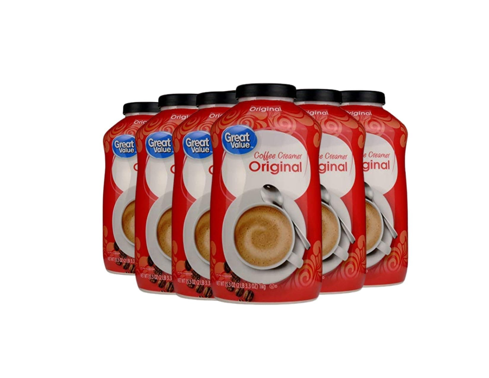 Great Value: Coffee Non-dairy Creamer, 35.3 Oz, (Pack of 6)