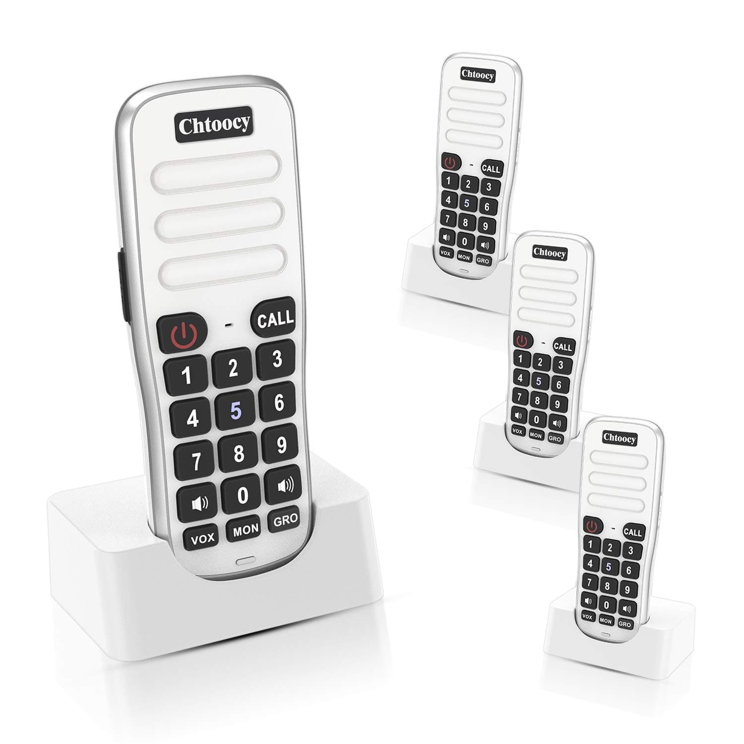 Intercoms Wireless for Home, 1 Mile Long Range for House Business Office, Handheld Room to Room Communication System, Rechargeable Loud & Clear 10-Channel Anti-Interference Intercom System