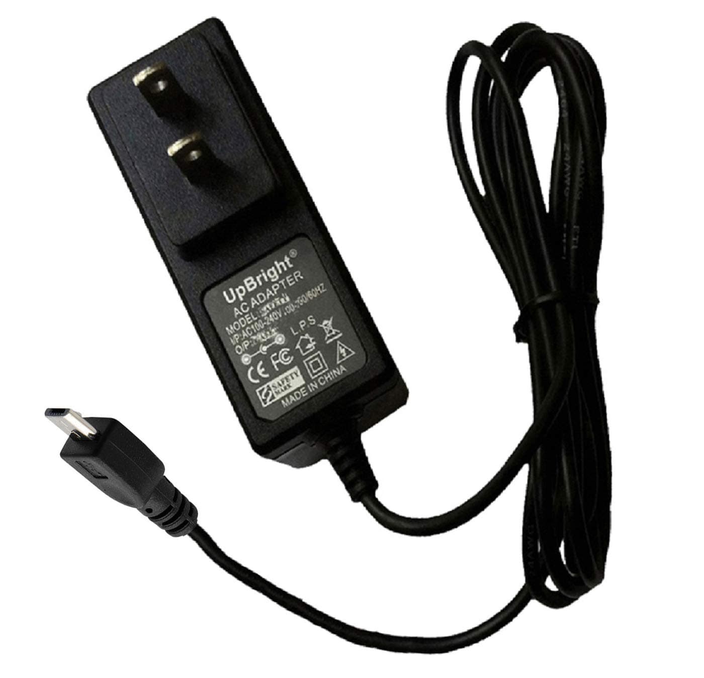 UpBright USB 5V AC/DC Adapter Compatible with HB HB13-0502504SPA 10.1 Nextbook Hongben Electronic Stontronics DSA-13PFC-05 FCA 051250 T5878DV DVE DSA-13PFC-05FCA 5VDC 5.1V 2.5A Power Supply Charger