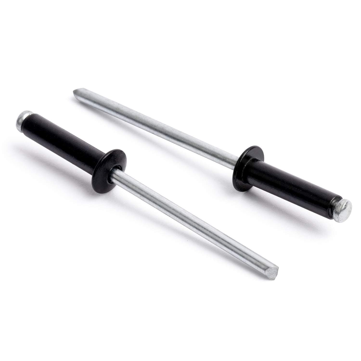 ISPINNER 100pcs 1/8" x 1/2" Aluminum Blind Rivets, 3.2 x 12.7mm Pop Rivets, Pack of 100 (Black)