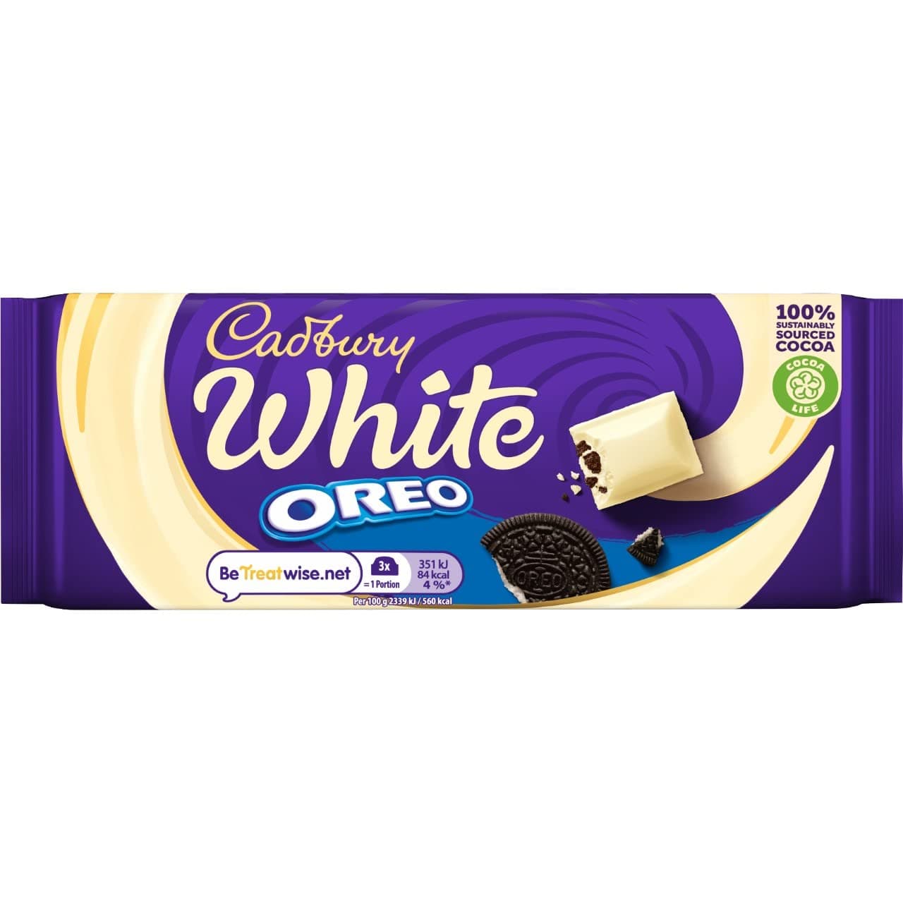 Oreo With White Chocolate Bar, 120 Gm