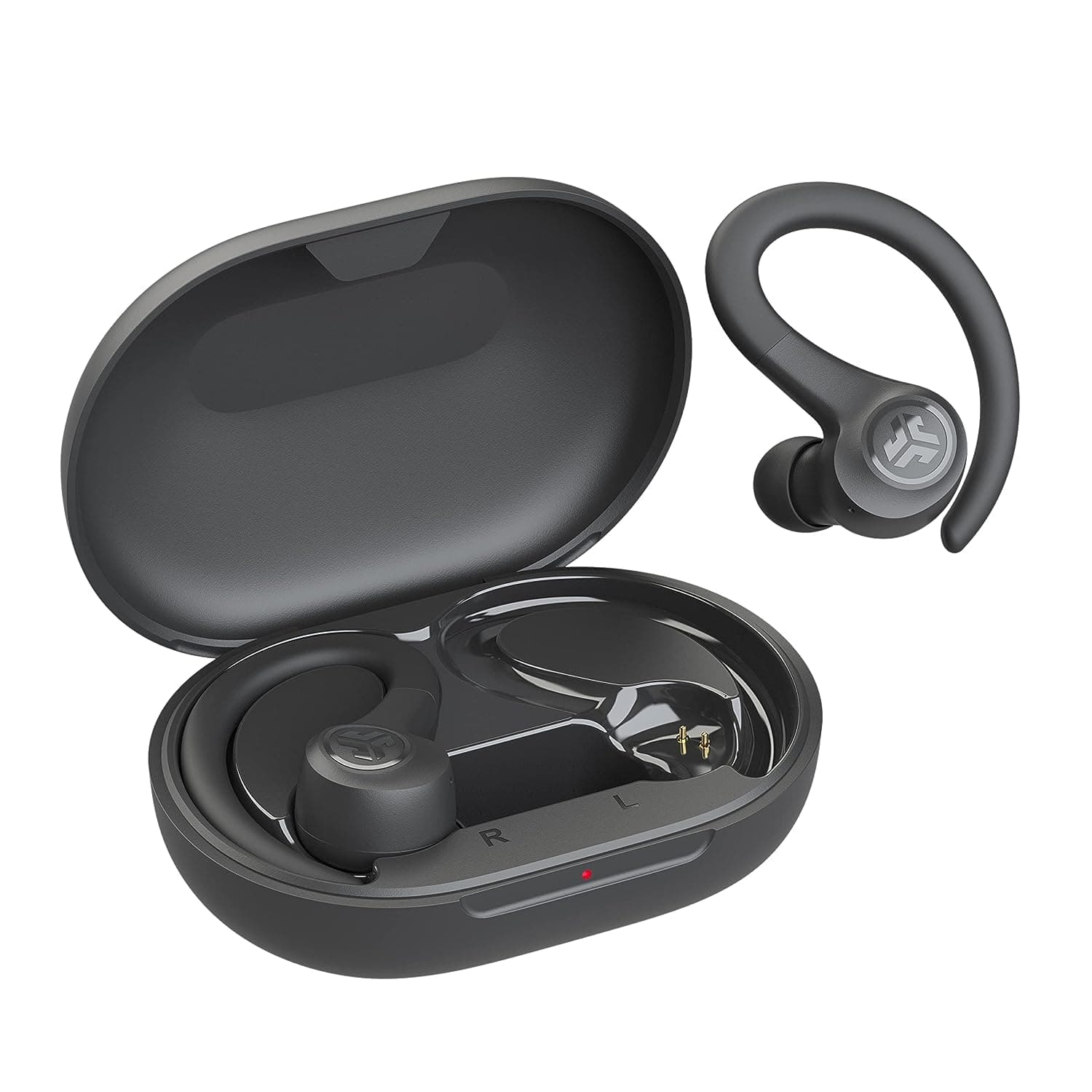 Go Air Sport, Wireless Workout Earbuds Featuring C3 Clear Calling, Secure Earhook Sport Design, 32+ Hour Bluetooth Playtime, and 3 EQ Sound Settings (Graphite/Black)