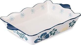 Casserole Dish Baking Dish Ceramic Baking Pan Nonstick Baking Dish Blue Lassagne Pan 9x13 Baking Dishes for oven Casserole Dishes for Kitchen