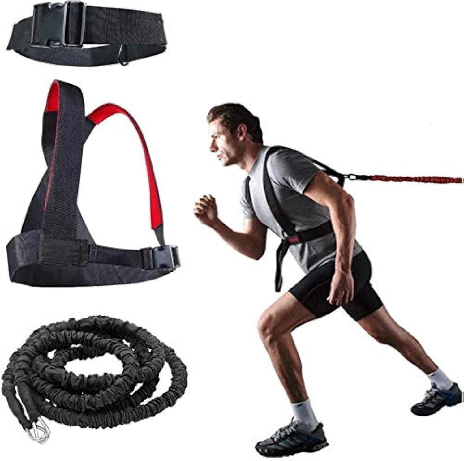 YNXing Dynamic Resistance Trainer Acceleration Speed Elastic Cord for Resistance Training to Improve Strength, Power, and Agility