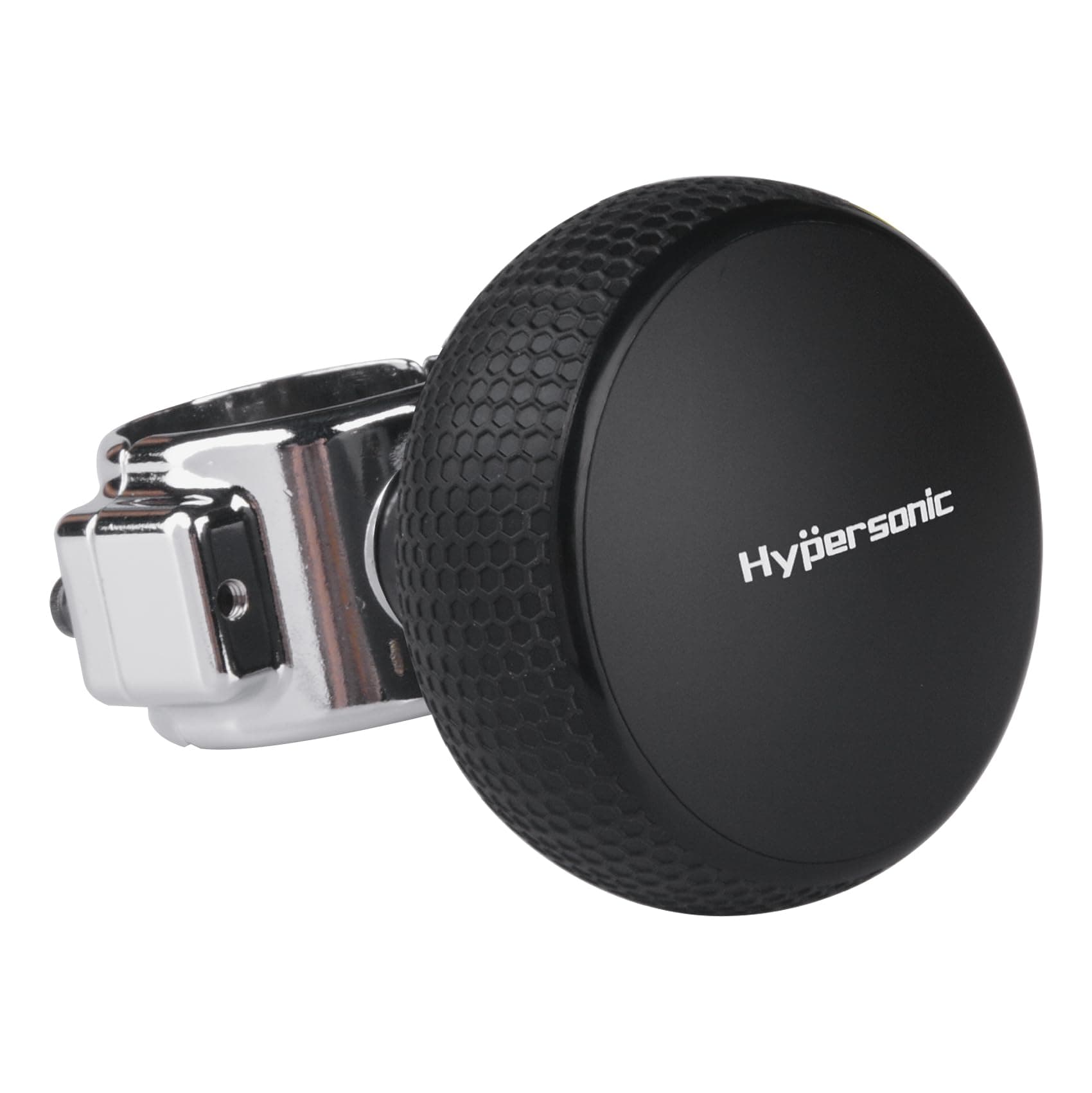 Hypersonic Large Steering Wheel Knob, Steering Wheel Spinner, Smooth and Durable Power Handle With Bearing Fits Cars, Trucks, Tractors, Boat, Mowers and Forklifts (Black)