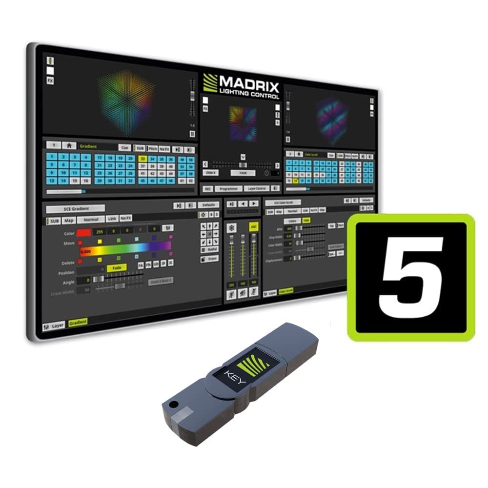 SIRS-E MADRIX® 5 License start + Key, 2 DMX Universes Software