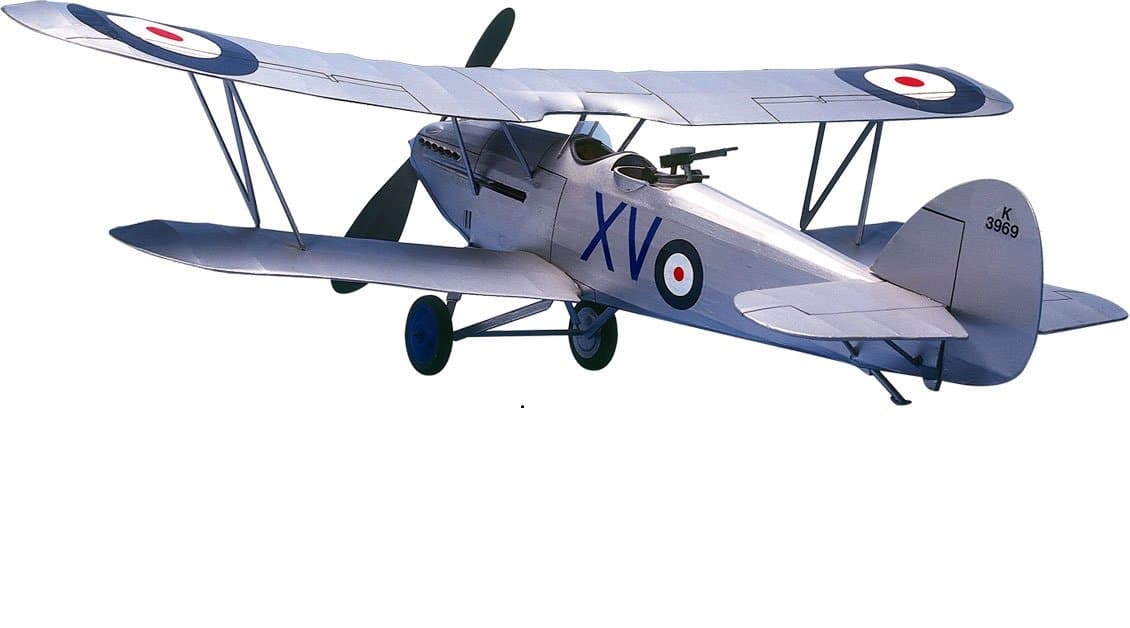 Hawker Hart: West Wings Rubber Powered Balsa Wood Flying Scale Model Plane WW09