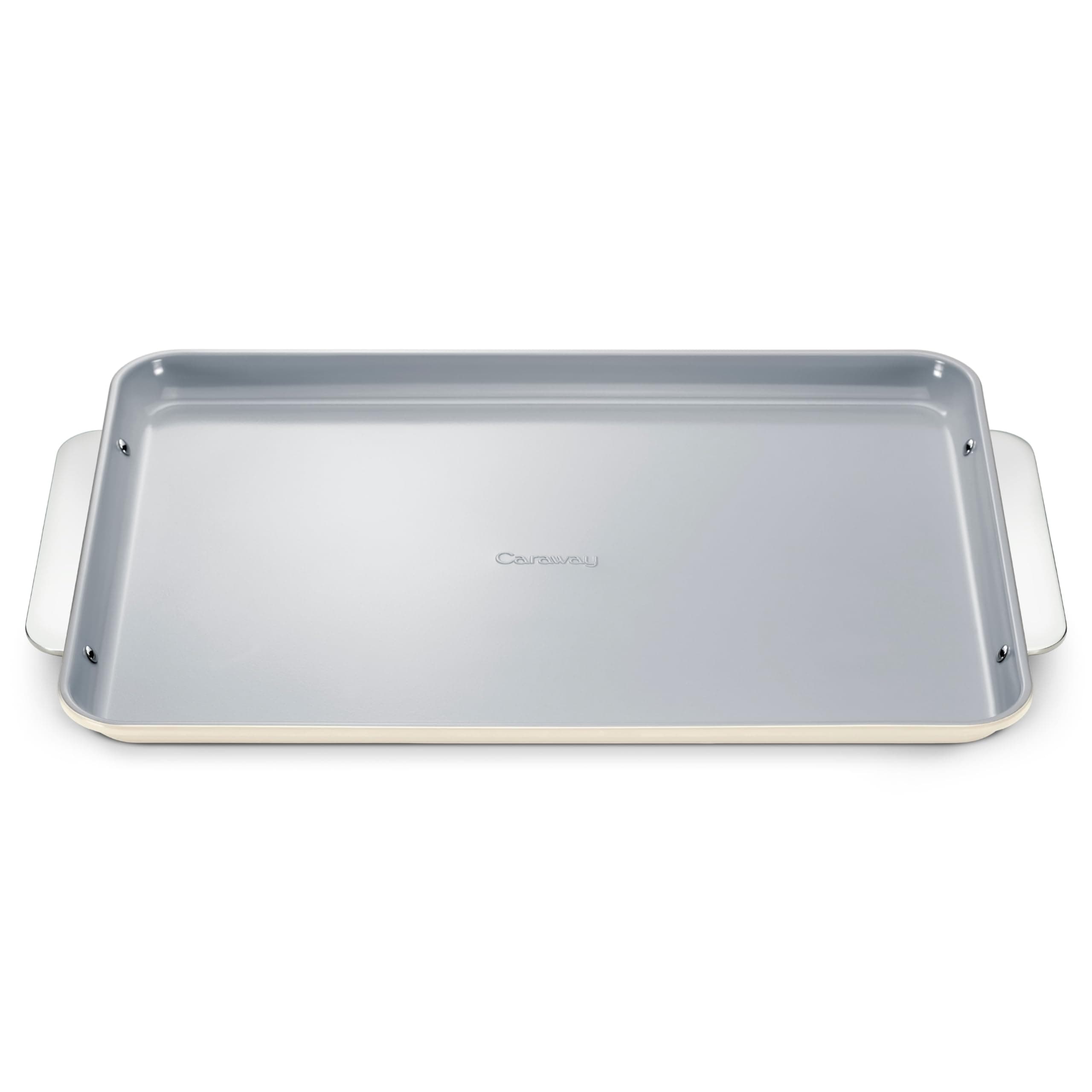 Non-Stick Ceramic Baking Sheet - Naturally Slick Ceramic Coating - Non-Toxic, PTFE & PFOA Free - Perfect for Baking, Roasting, and More - Large (18" x 13") - Cream