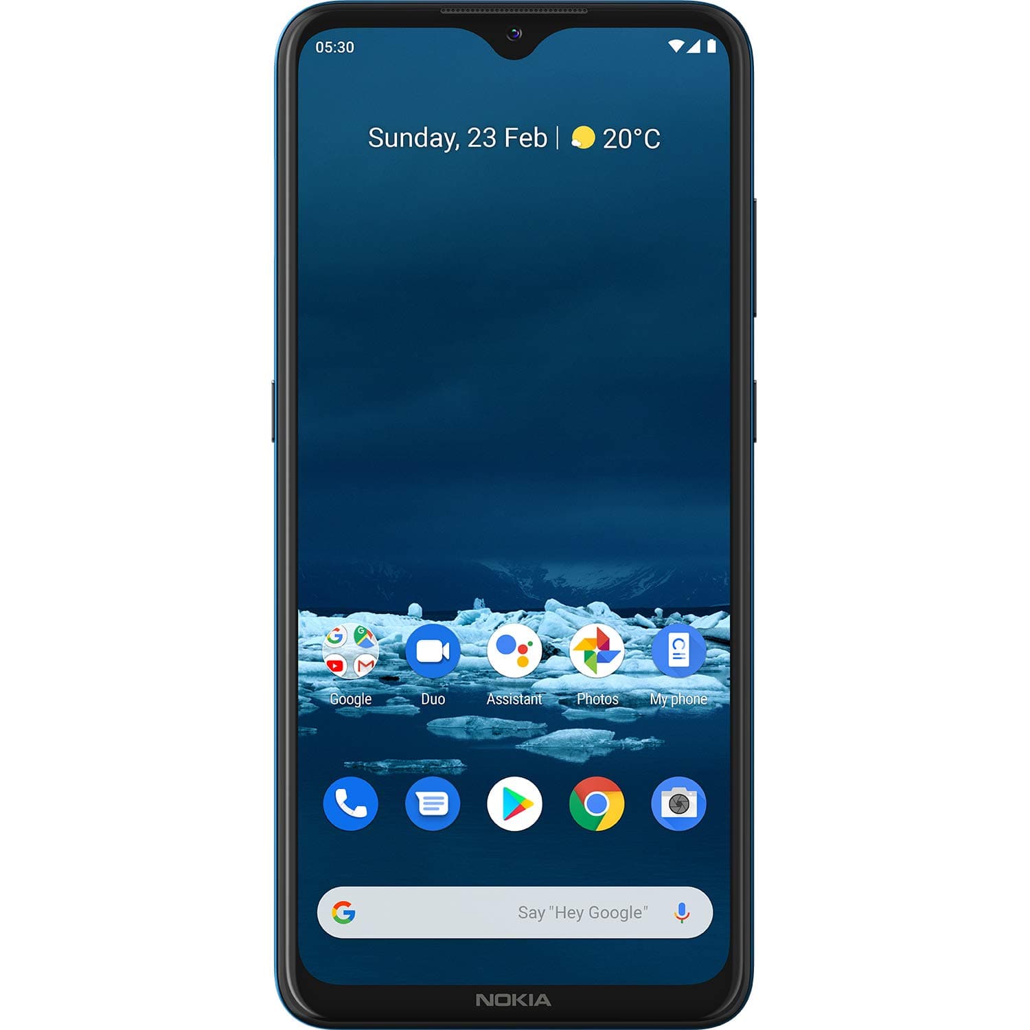 Nokia 5.3 6.55-inch Dual Sim Android Smartphone, 4GB RAM and 64 GB Storage, Android One, quad camera, AI imaging and ultra-wide 118-degree lens - Cyan Blue