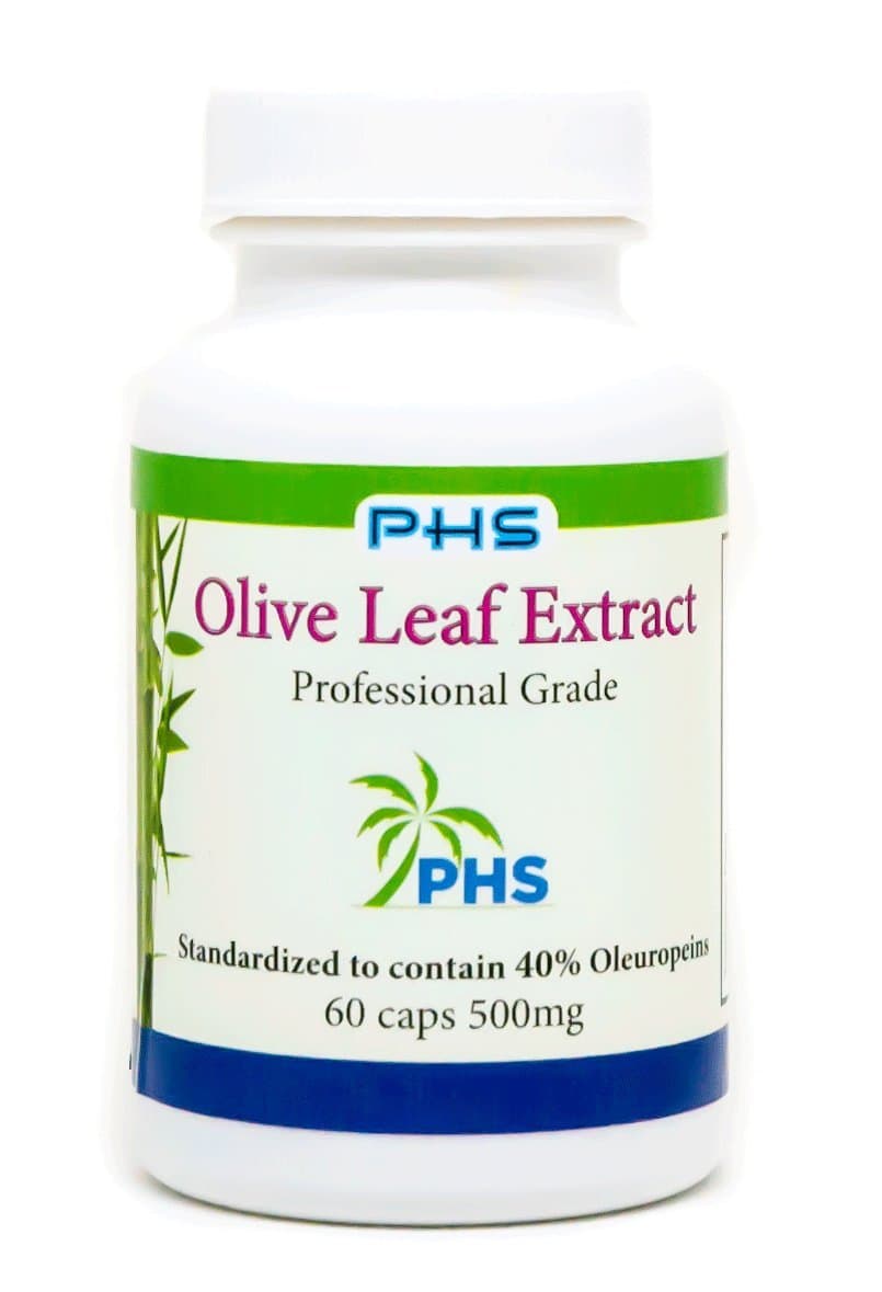 Pacific Health Sciences 500 mg Olive Leaf Extract 40% Plus 100mg Organic Olive Leaf
