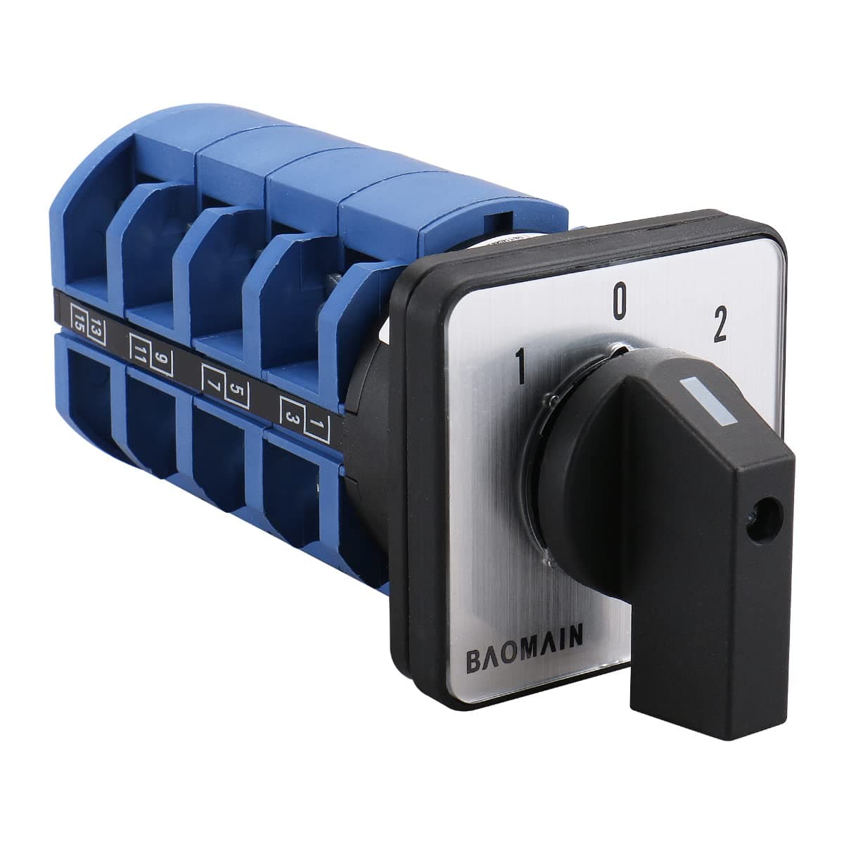 Baomain Rotary Selector Cam Changeover Switch AC 660V 63A 3 Positions 4NO+4NC SZW26-63/D404.4