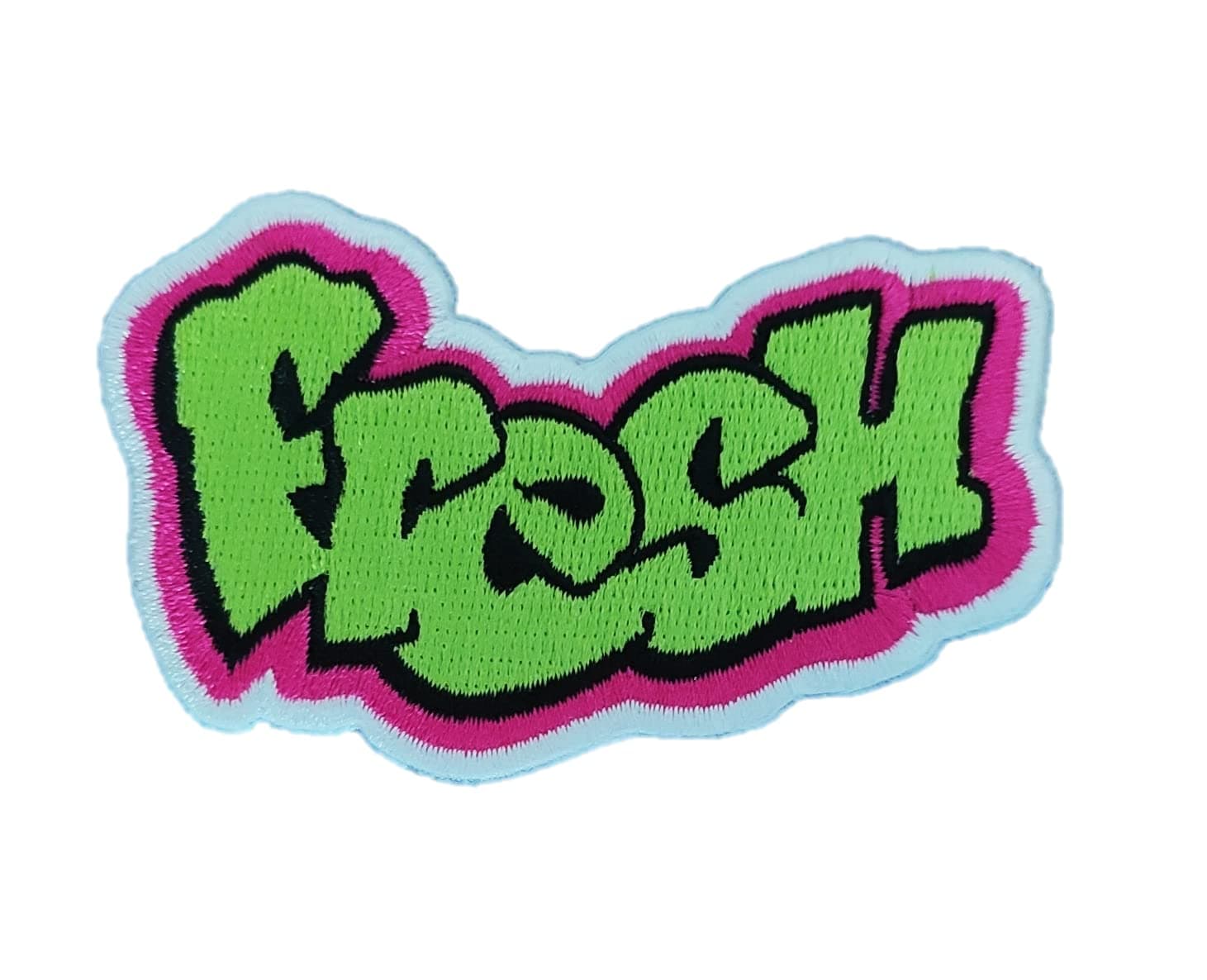 The Original Fresh Graffiti Patch, 90s Iron On/Sew On, 3 inches - Fully Embroidered Cool Patch