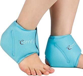 Comfytemp Ankle Ice Pack Wrap (2-Pack), Reusable Foot Ice Pack for Injuries, Hot and Cold Gel Pack for Pain Relief, Cold Compress for Swelling, Achilles Tendinitis, Plantar Fasciitis, Surgery Recovery