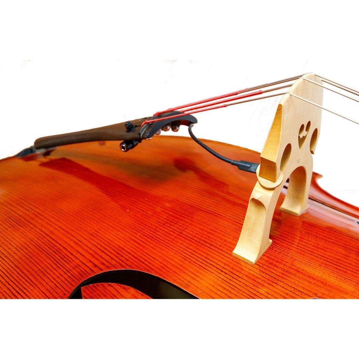 KNA DB-1 Portable Bridge-Mounted Piezo Pickup for Double Bass, Upright, Classical, Rockabilly, Natural Acoustic Sound, Easy Installation, 1/4" Output Jack, No Instrument Modifications