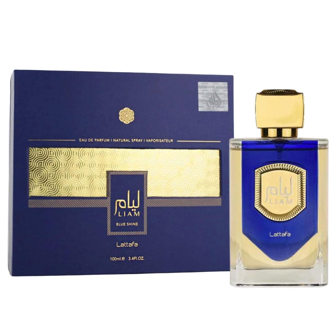 Liam Blue Shine Eau De Parfum Men 100ML (3.40 OZ) – Arabian Perfume For Men With Long Lasting Perfume, Captivating Blend Of Notes For Elegance And Confidence