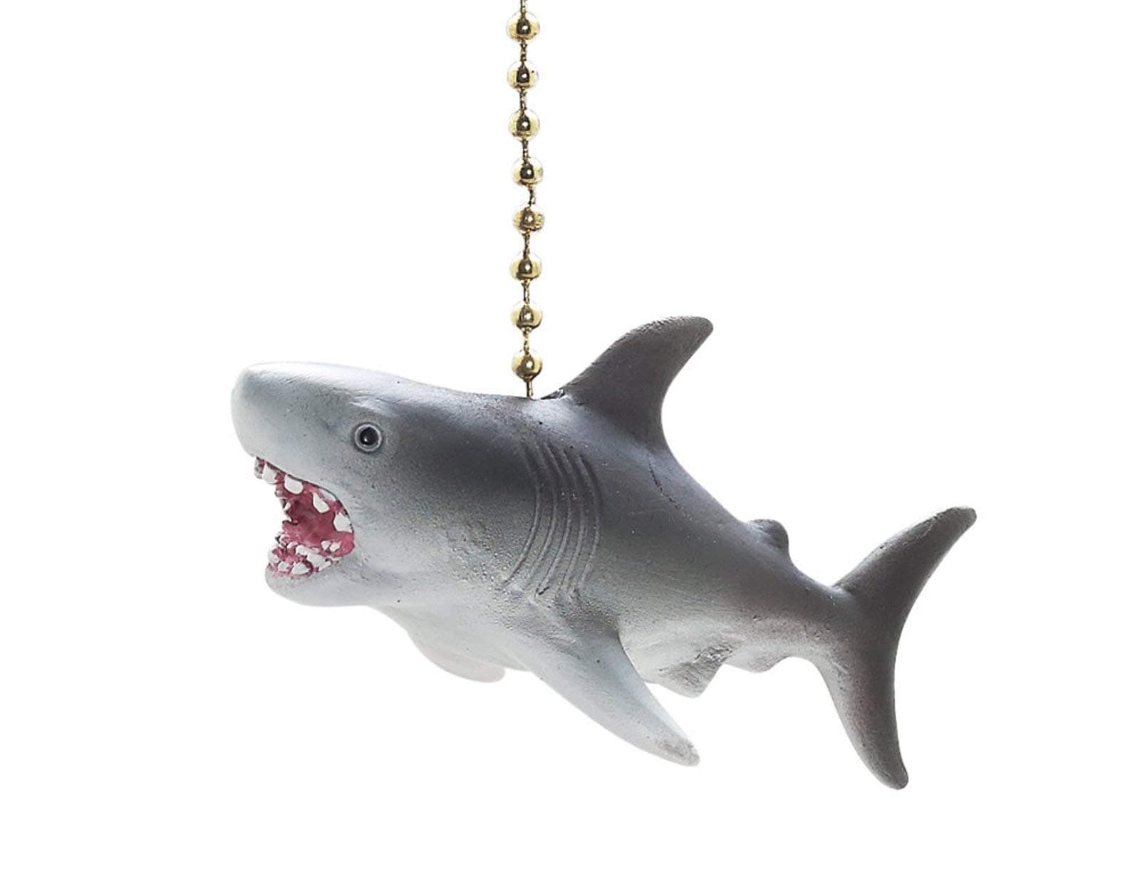 Great White Shark Fan Pull Decorative Light Chain