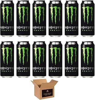 Monster Energy Drink Flavours | Juiced, Zero Sugar, Ultra, Monarch, Fiesta Mango, Strawberry Dreams, VR46, Punch | High Caffeine Sports Energy Drink, Monster Energy Original Can (12Pack x 500ml)