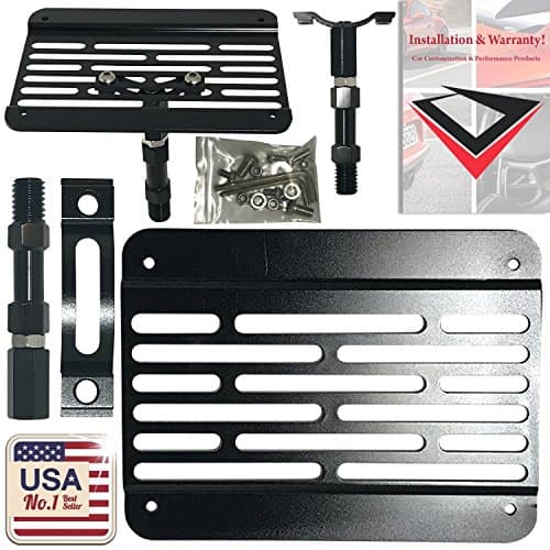 License Plate Front Bumper Tow Hook Mount Adapter Relocator Kit for BMW F-Series/F22/F30/F31/F32/F33/F36/F10/F11/F07/F25/F26/X3/X4/Z4/i3/2 3 4 5 Series