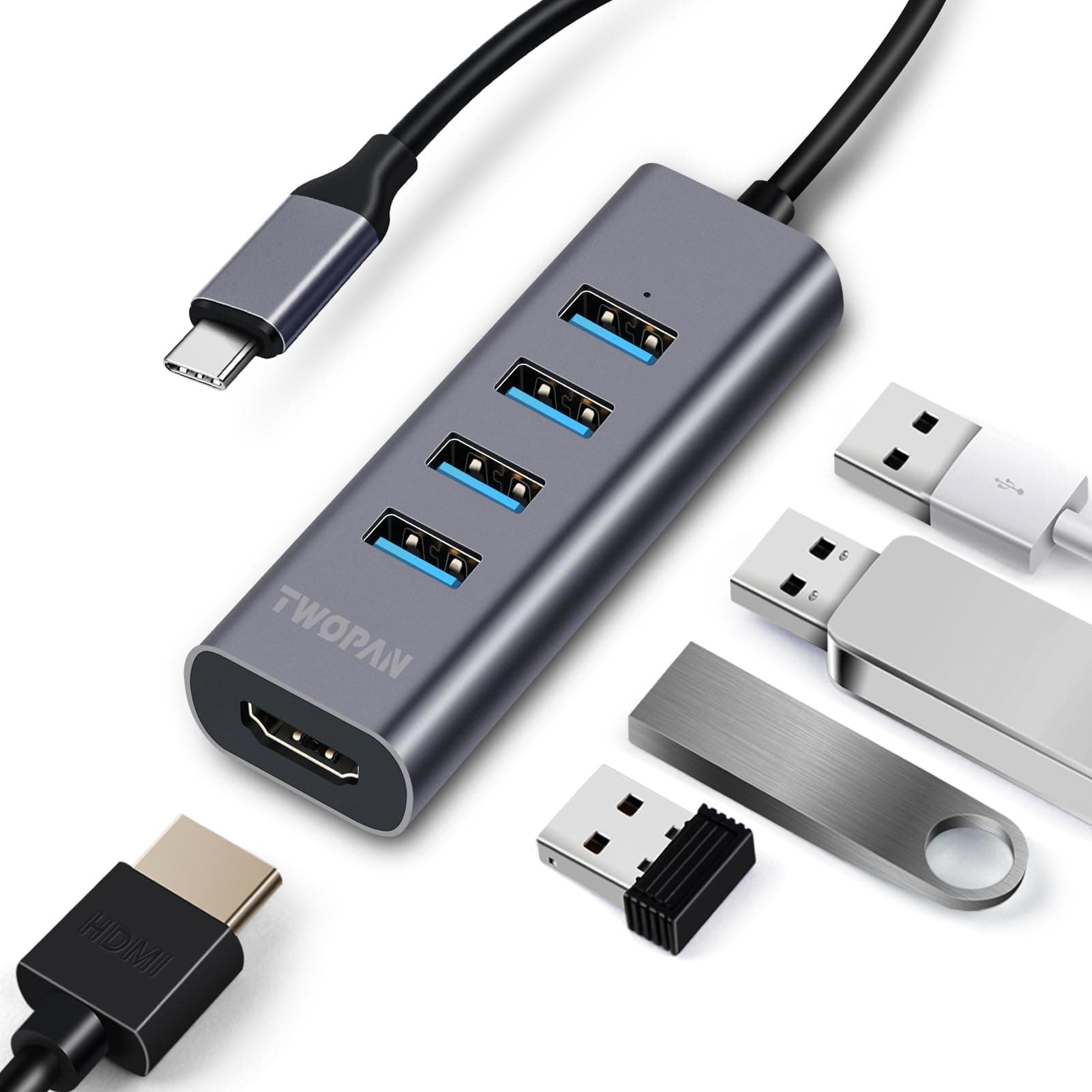 5-IN-1 USB C Hub