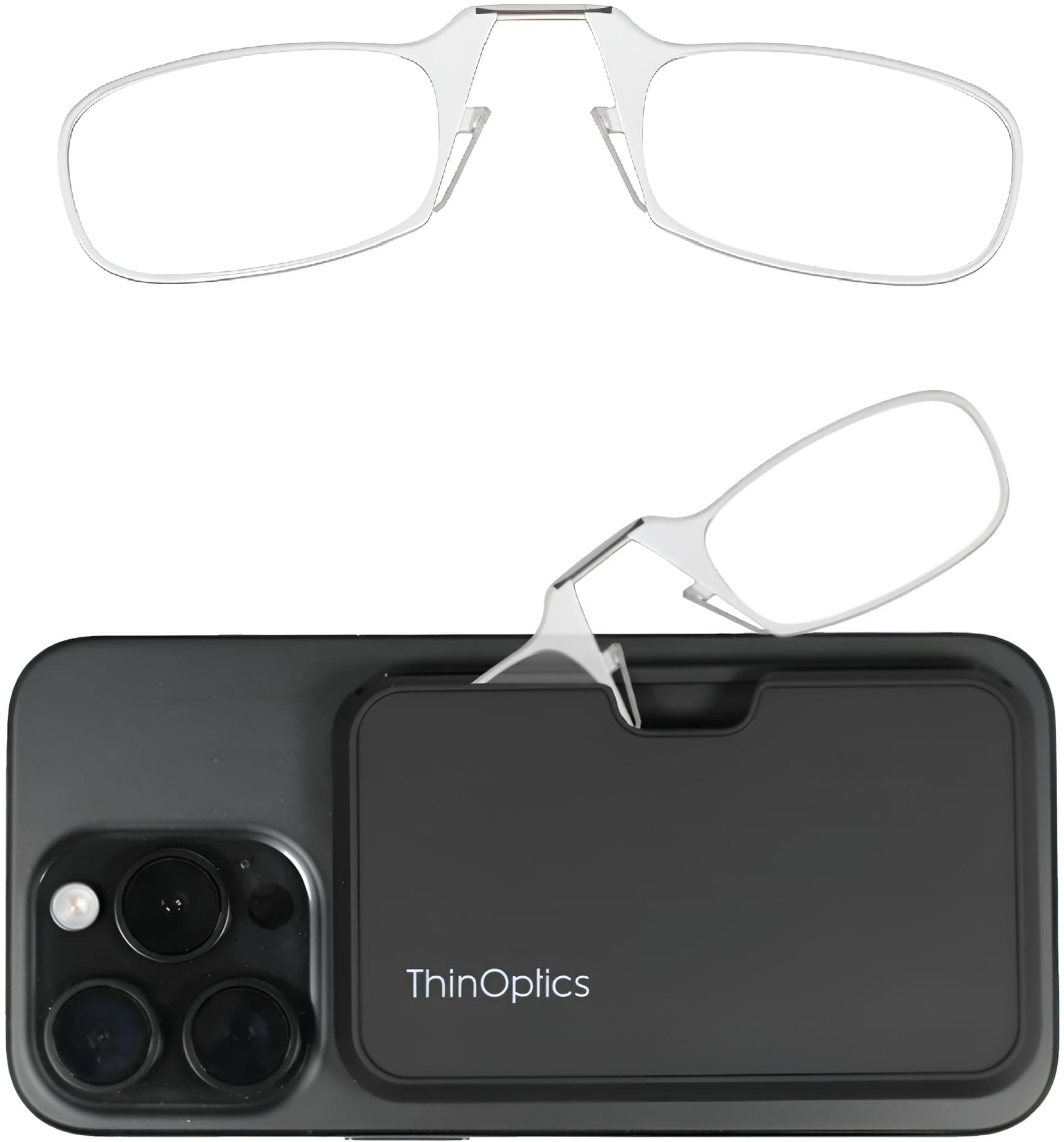 unisex-adult Reading Glasses + Black Universal Pod Case | Clear Frames, 1.50 Strength Readers Clear Frames / Black Case, 44 mm