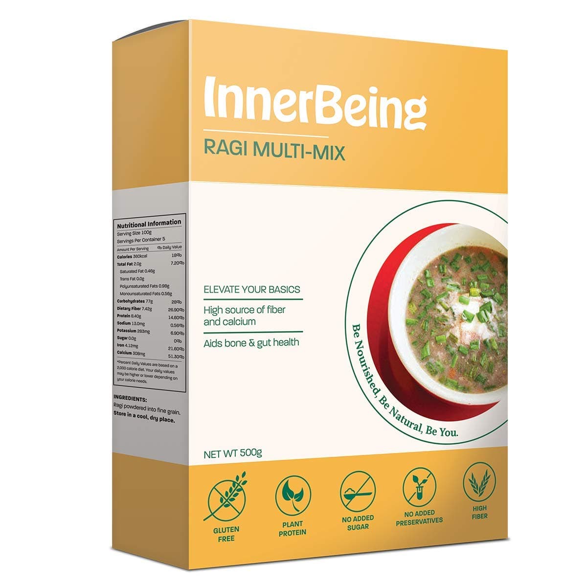InnerBeingRagi Multi Mix 500 gm (17.637 Oz)