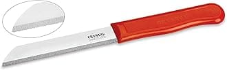 Crystal - CL010 Sleek Serrated Edge Stainless Steel Knife, Multicolour