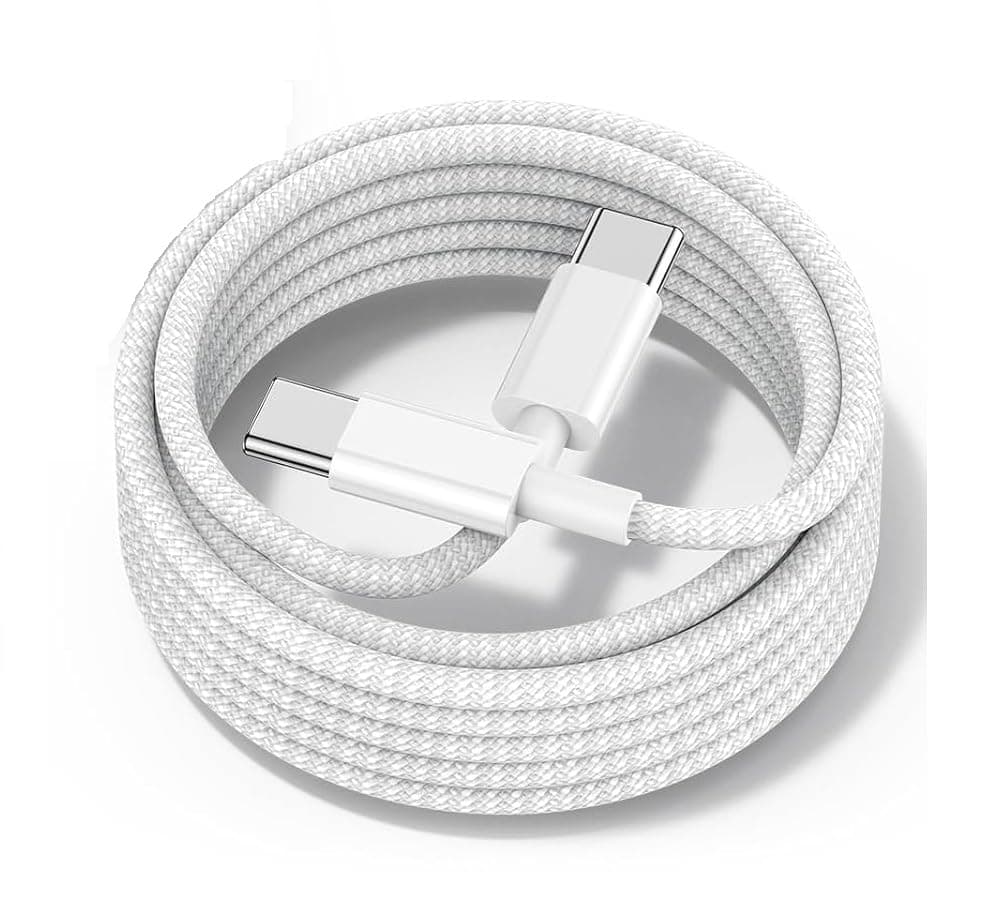 Google Pixel Original Type C to Type C Mobile Data Charging Cable for Pixel 8 Pro/8/8A/7 Pro/7/7A/6 Pro/6/6A/5/ChromeBook Laptop/Buds/and Other USB C Device Support for Nothing phone 2/1, 30W