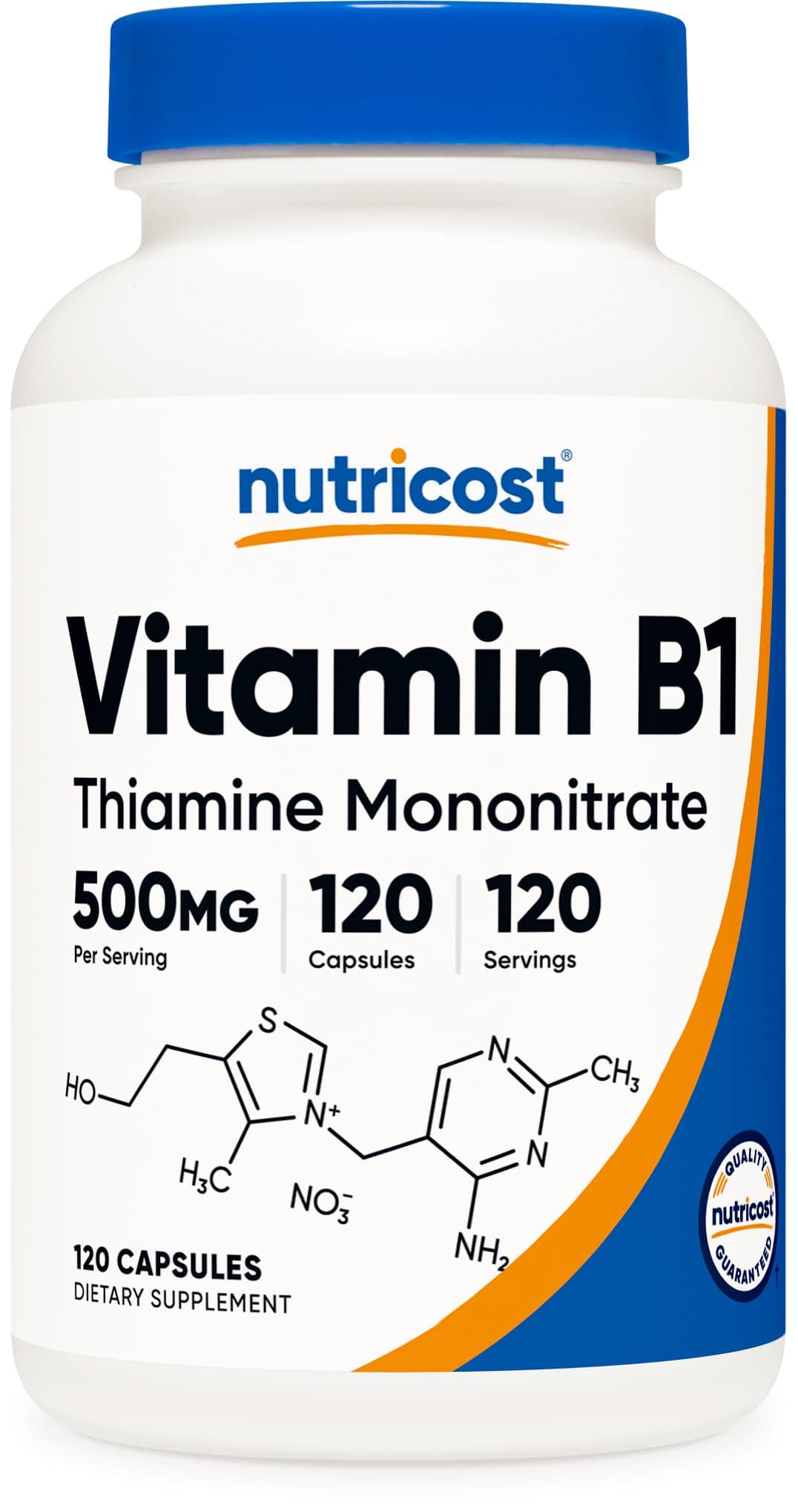 Vitamin B1 (Thiamine) 500mg, 120 Capsules