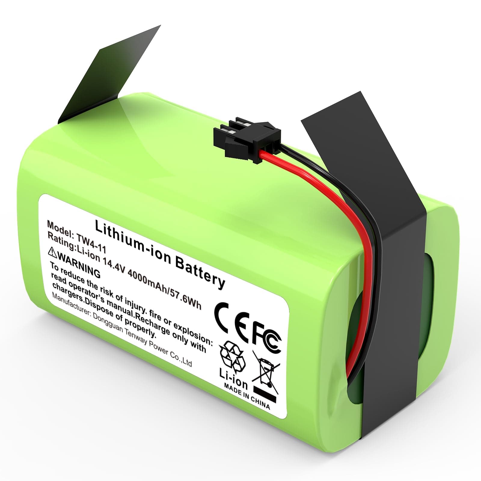 Futurebatt 4000mAh 14.4V Replacement Battery for Ecovacs for Deebot N79 N79S DN622 Eufy RoboVac 11 11S 11S MAX 12 15C 15C-MAX 15T 30 30C 30MAX 35C Shark RV750 RV720 RV700 Battery Pack