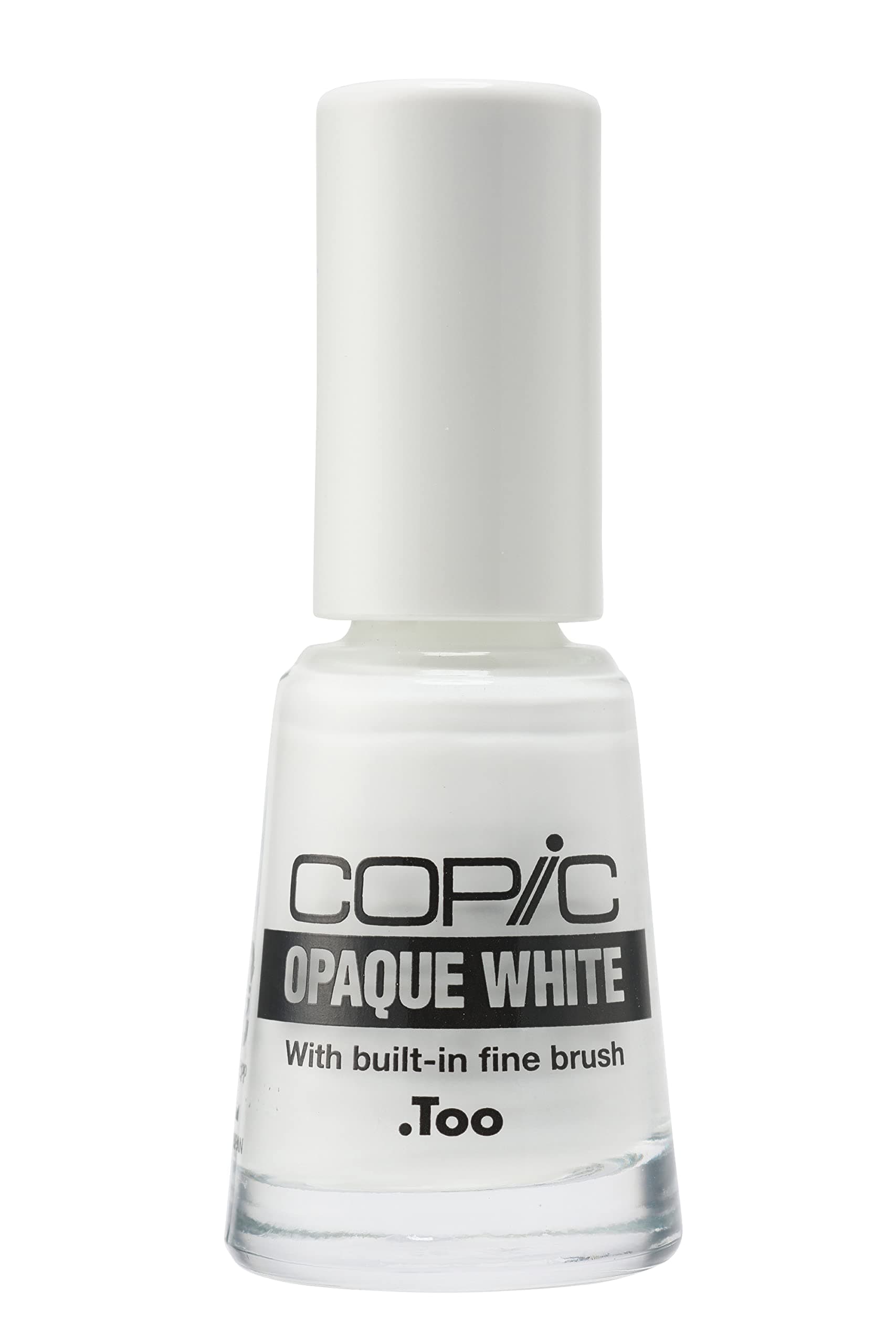 Marker Opaque Water-Based Paint With Brush, 7 ml, White (Copqbrsh)