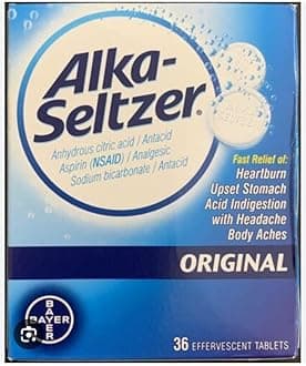 Dcom A.Lka-S.Eltzer Effervescent Tablets Original Flavor, Fast Multi-Symptom Relief From Headache And Body Ache, Dissolvable Effervescent Fizzy Tablets,