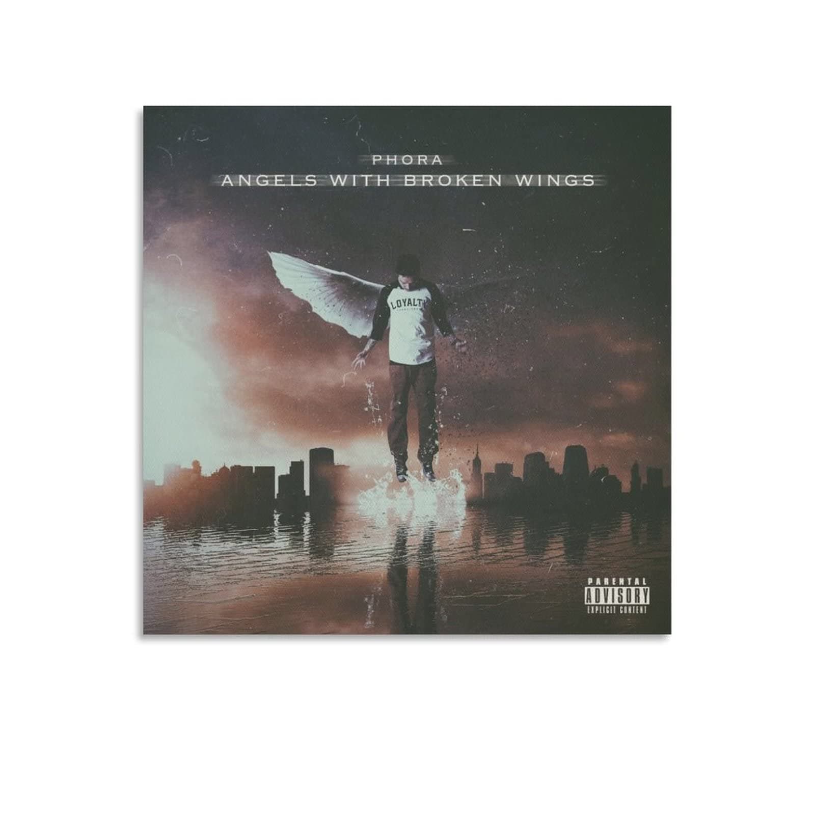 Phora Angels with Broken Wings Canvas Art Poster And Wall Art Picture Print Modern Family Bedroom Decor Posters Unframe-style12x12inch(30x30cm)