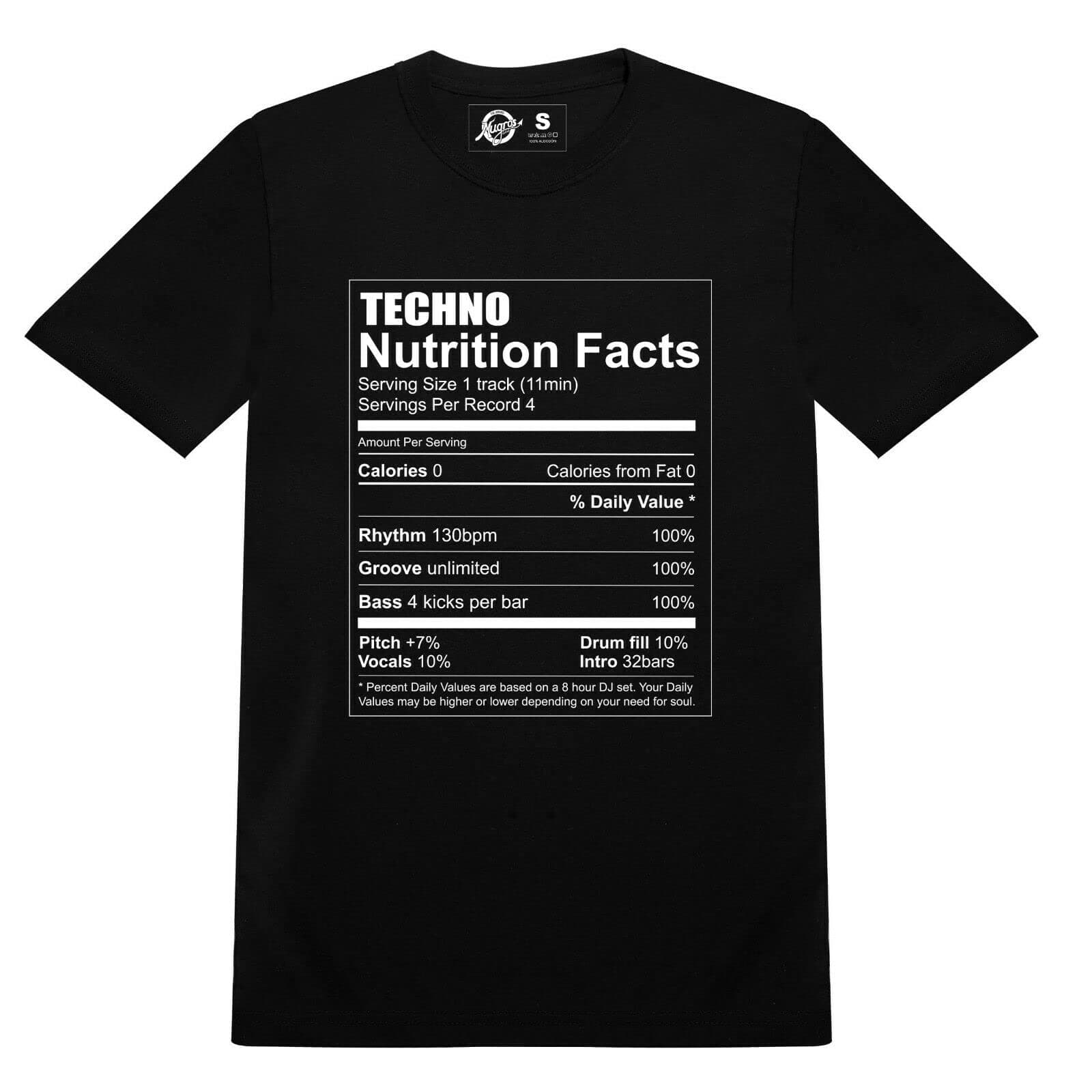 Techno Music DJ T-Shirt Black