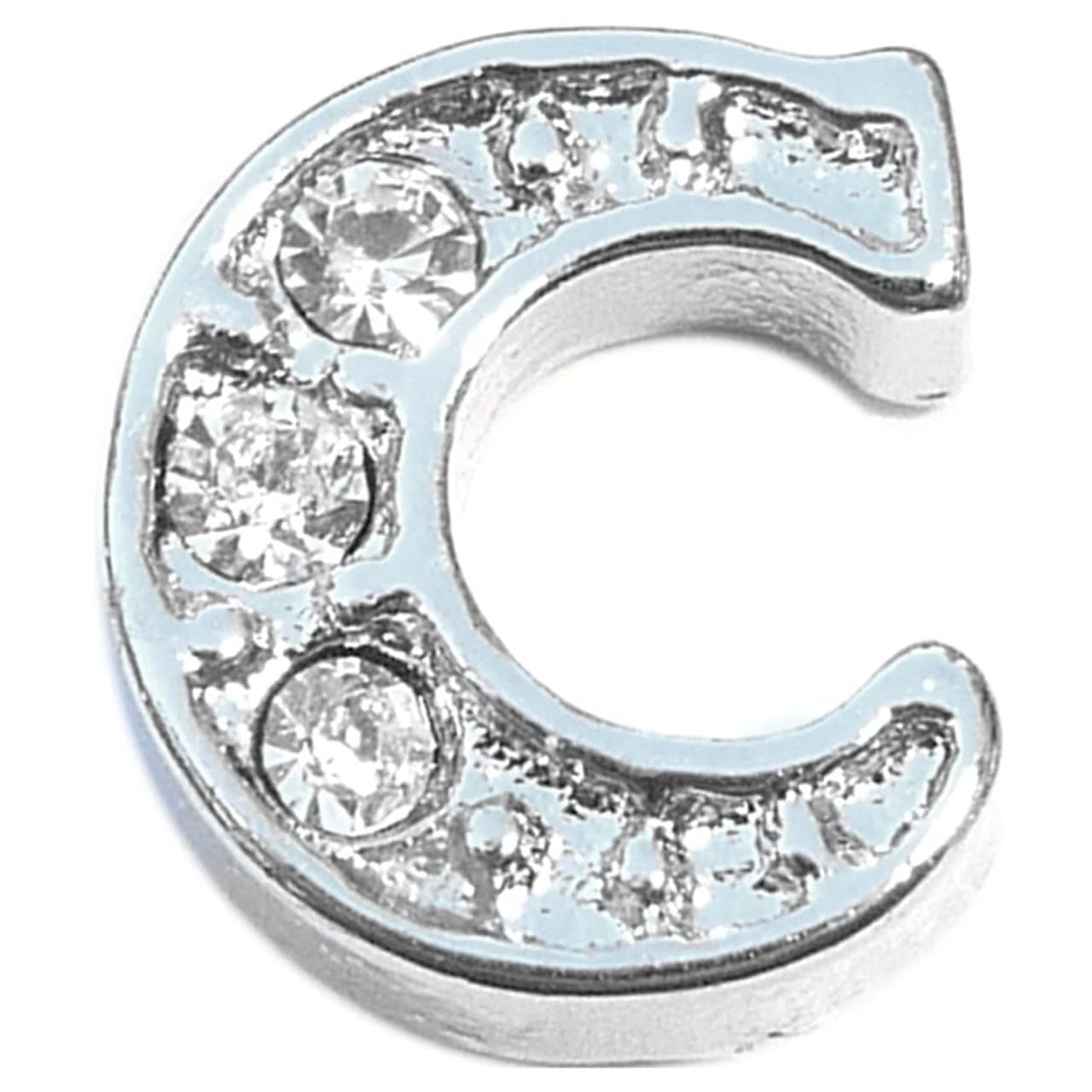 NewCharmsFancy Letter C Floating Locket Charm