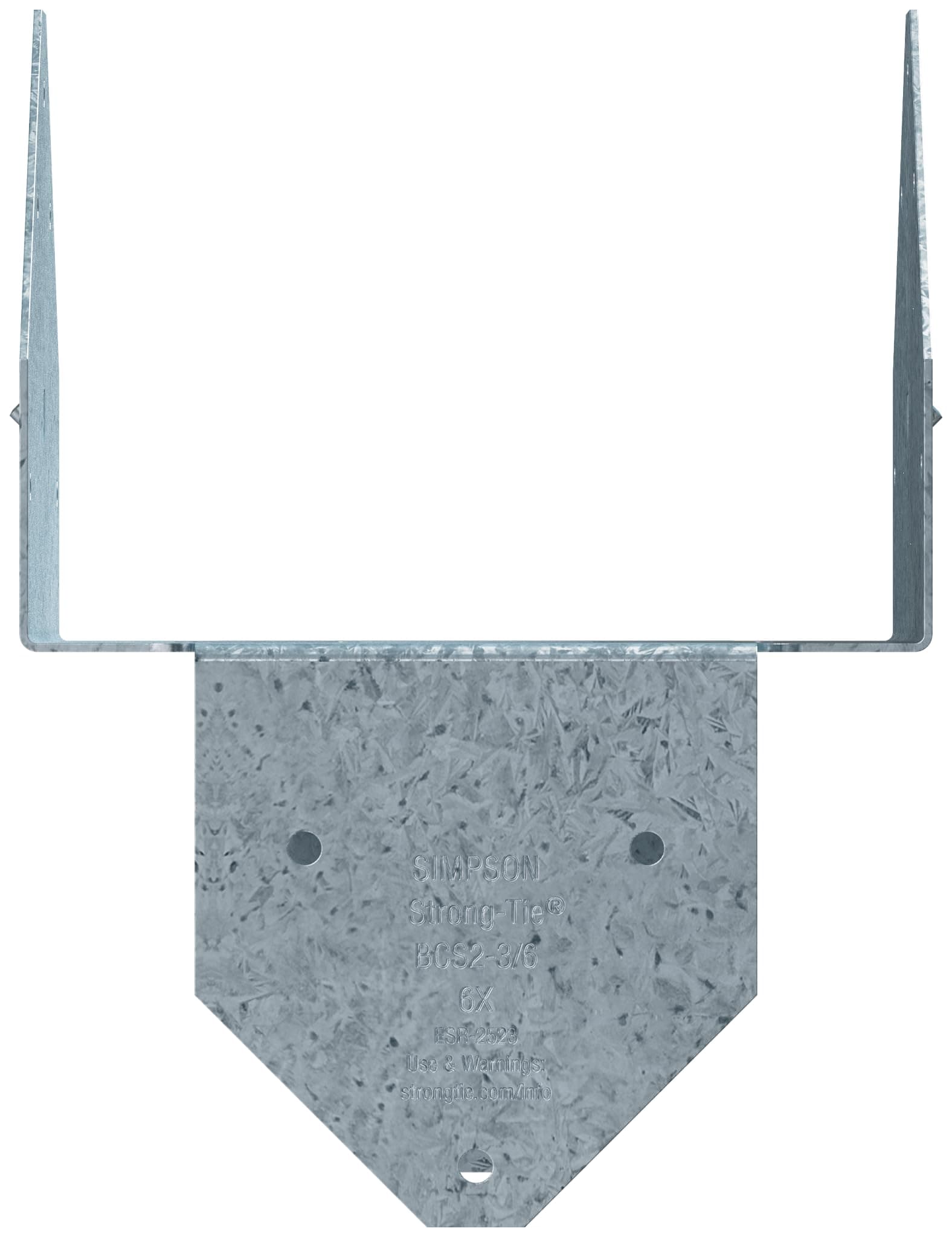 BCS2-3/6Z BCS ZMAX Galvanized Post Cap for Triple 2X Beam, 6X Post (Pack of 10)