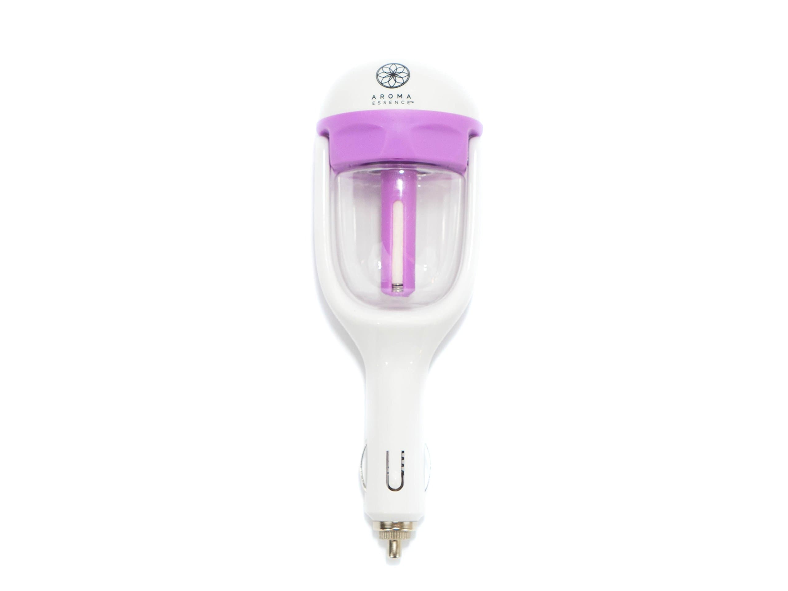 Aroma Essence 2-in-1 Car Humidifier + Essential Oil Diffuser, Pastel Purple
