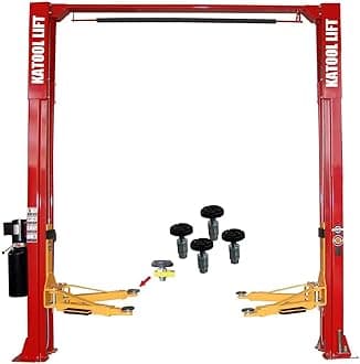 KATOOL 11000lbs 2 Post Lift Auto Lift Heavy Duty Load Lifter 220V Electric Motor Car Lift Auto Lift Truck Clear Floor Hoist