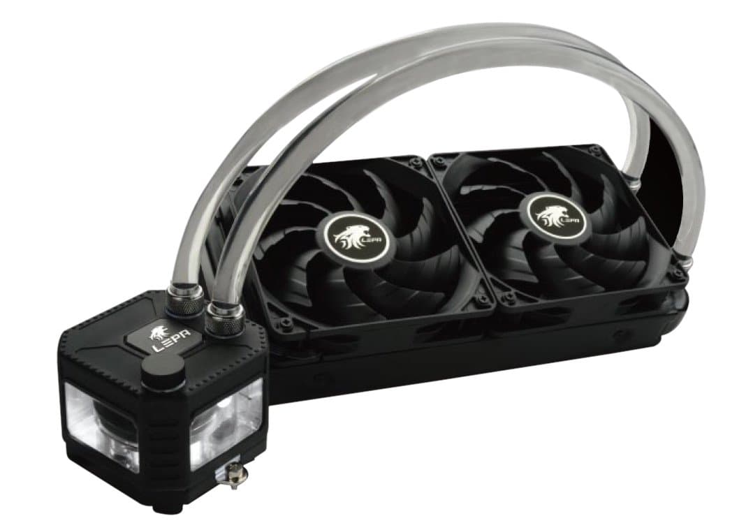 LEPA Exllusion240 Intel/AMD 400W+ TDP Liquid CPU Cooler with Refillable Coolant Design,LPWEL240-HF (AM4 bracket included!)